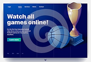 Website providing the service of watch all games online