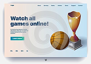 Website providing the service of watch all games online photo