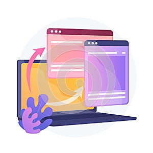 Website responsive design development vector concept metaphor