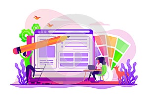 Web design concept vector illustration