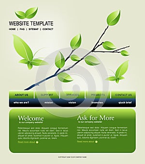 Website template