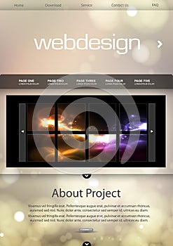 Website template background