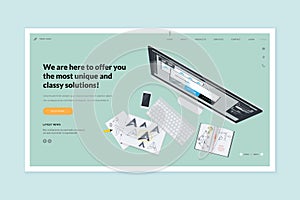 Website template design