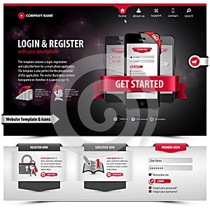 Website template design