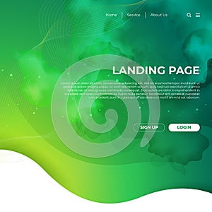 Website Template Design and Landing Page