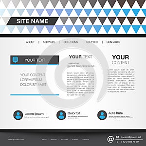 Website template editable vector format