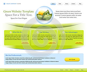 Website template for health care company