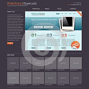 Website template portfolio + bonus photo