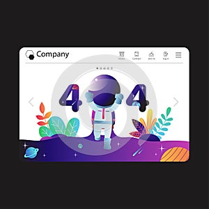 Website template vector design, Website background design