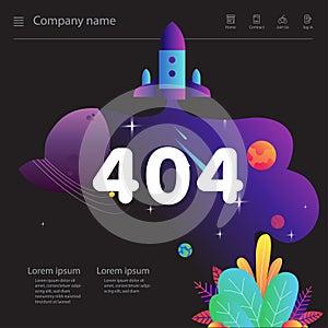 Website template vector design, Website background design