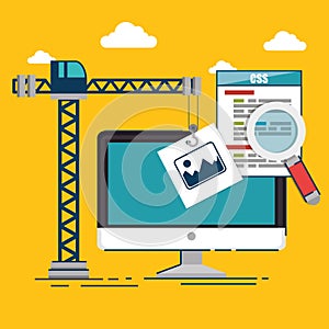 Website under construction background