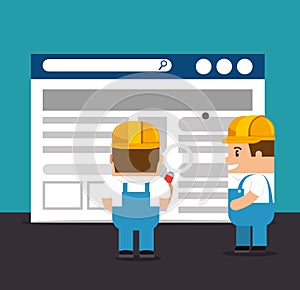 Website under construction background