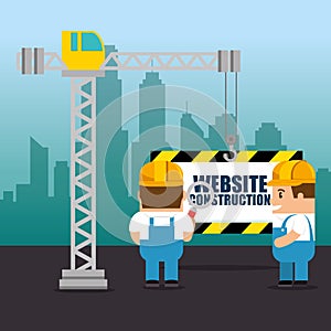 Website under construction background