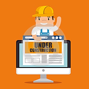 Website under construction background