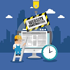 Website under construction background