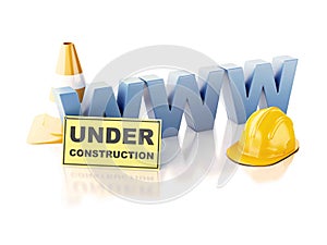 Website under construction concept. 3d illustration