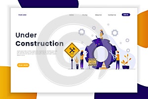 Website under construction landing page