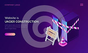 Website under construction, maintenance work error