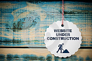 Website under construction sign