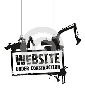 Website under construction sign
