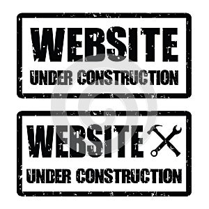 website under construction sign