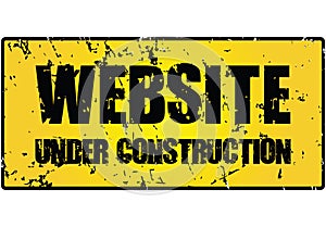 website under construction sign