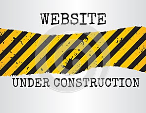 Website under construction sign