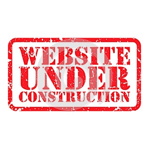 WEBSITE Under construction vector stamp 2