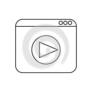 Website video player button