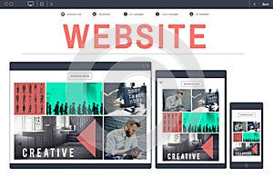 Website Web Design WWW Homepage Digital Device Concept