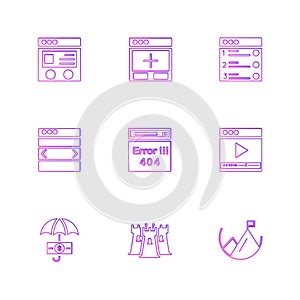 website , web , user interface , web app , eps icons set vector