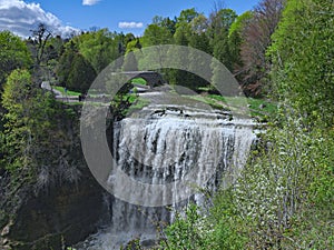 Webster`s Falls, One of the smaller waterfalls on the Niagara Escarpment