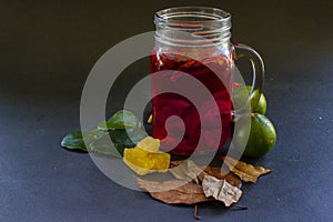 Wedang uwuh is traditional herbal drink from indonesia. made from cinnamon, nutmeg and cloves leaves. Another ingredient is wood.