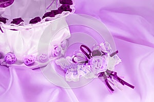 Wedding accessories in ultraviolet