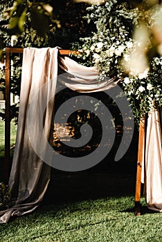 wedding arch.