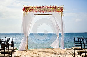 Wedding arch on the beach