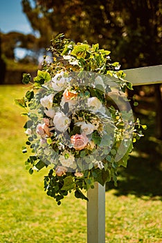 Wedding arch flowers
