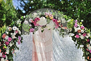 Wedding Arch with flowers