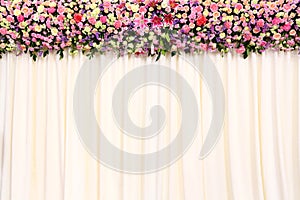 Wedding backdrop photo