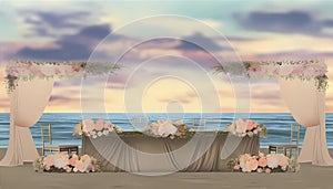 Wedding Backdrop, Made with Generative AI