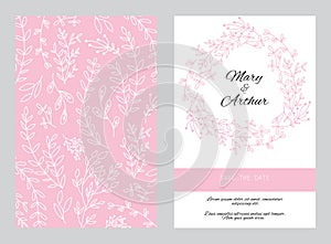 Wedding background with florar elements