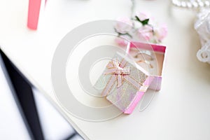 Wedding background for weddings accessorie and two golden rings