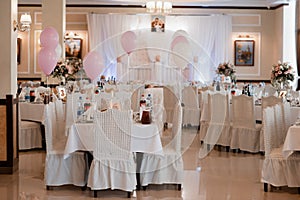 Wedding banquet. Wedding decorations
