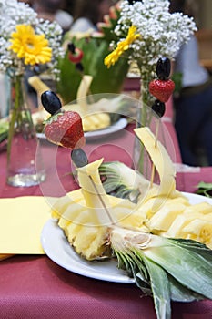Wedding banquet - fruit detail