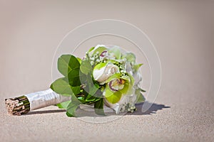 Wedding Bouquet on the Beach