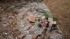 Wedding bouquet on the beach Milocer Park