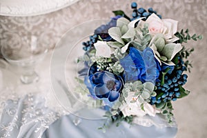 Wedding bouquet. Bride`s flowers