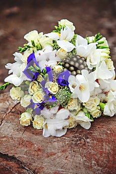 Wedding bouquet. Bride`s flowers