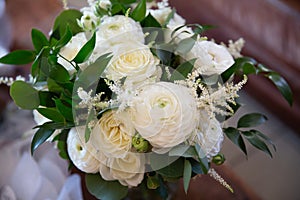 Wedding bouquet of flowers.