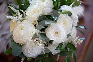 Wedding bouquet of flowers.